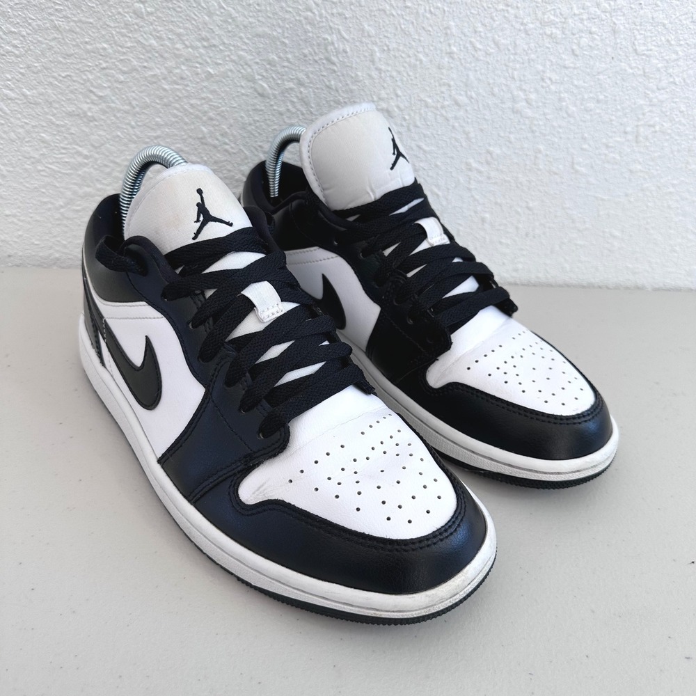 Nike Jordan 1 Low Panda Sneakers Women Size 8.5 Black White DC0774-101
